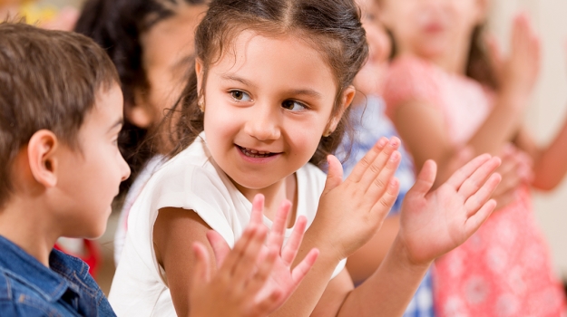 Toddler clapping